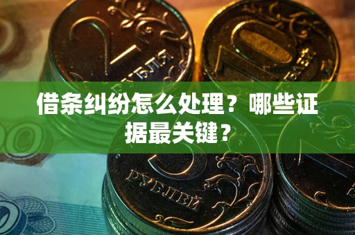 北京借条纠纷怎么处理？哪些证据最关键？