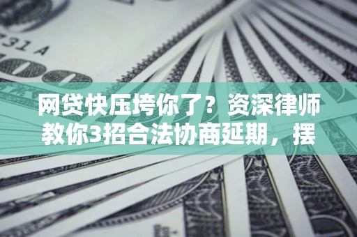 北京网贷快压垮你了？资深律师教你3招合法协商延期，摆脱暴力催收！
