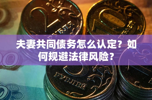 北京夫妻共同债务怎么认定？如何规避法律风险？