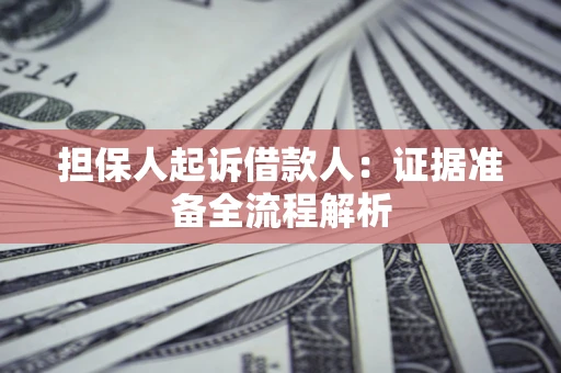 北京担保人起诉借款人：证据准备全流程解析