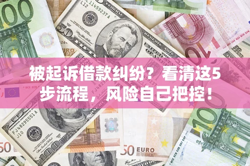 北京被起诉借款纠纷？看清这5步流程，风险自己把控！
