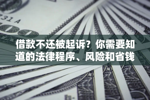 北京借款不还被起诉？你需要知道的法律程序、风险和省钱技巧
