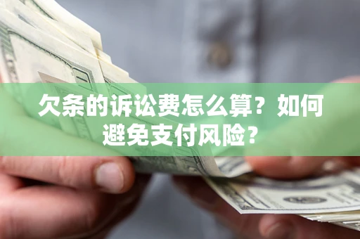 北京欠条的诉讼费怎么算？如何避免支付风险？