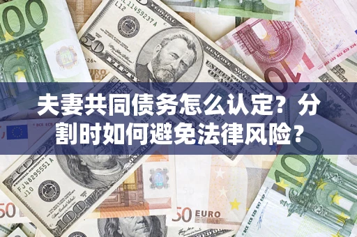 北京夫妻共同债务怎么认定？分割时如何避免法律风险？